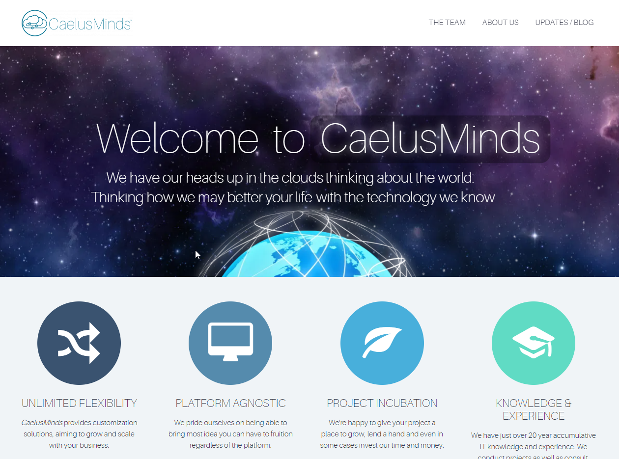 CaelusMinds Home Page
